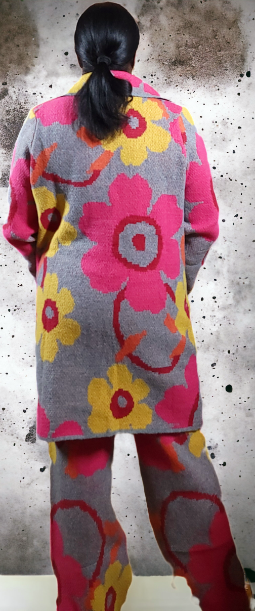Flower Power Pant & Cardigan Set