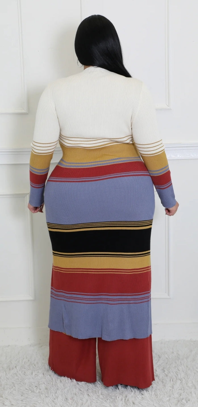 Studio Stripe Pant & Cardigan Set