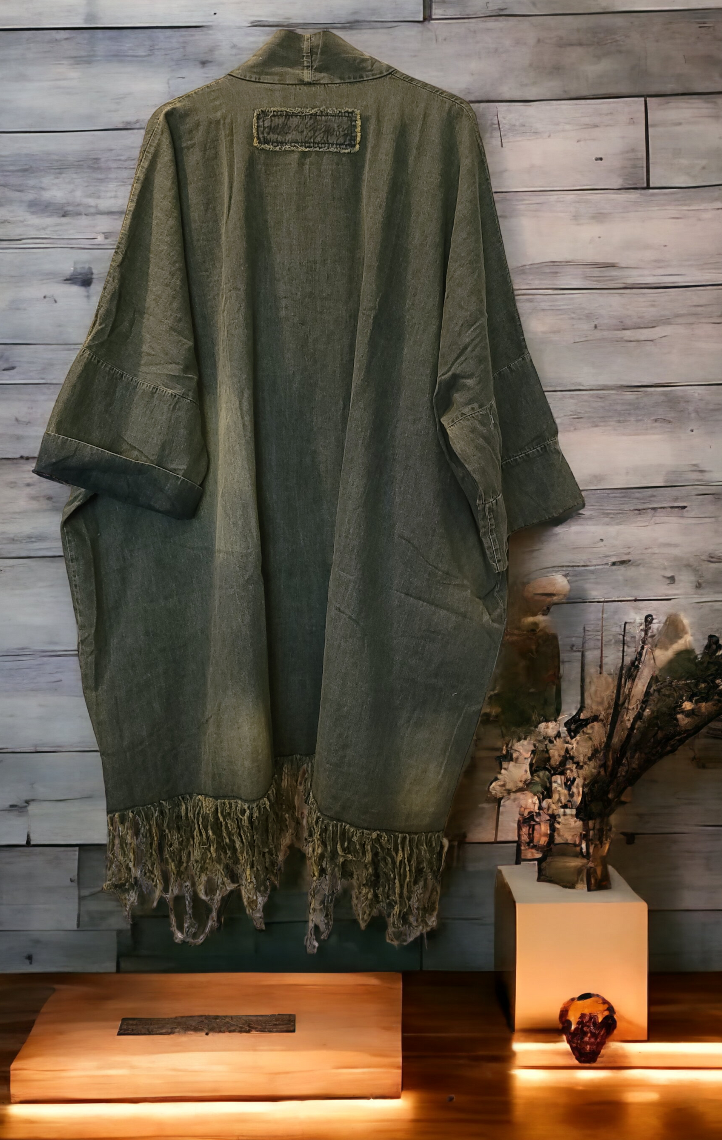 Tassle & Truth Denim Cardigan