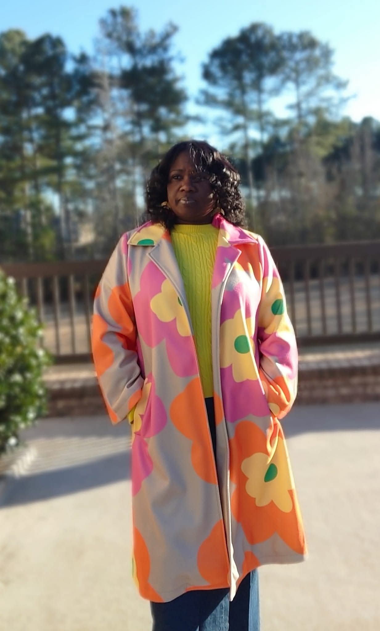 Retro Bloom Overcoat