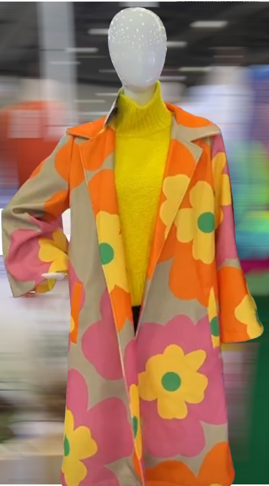 Retro Bloom Overcoat