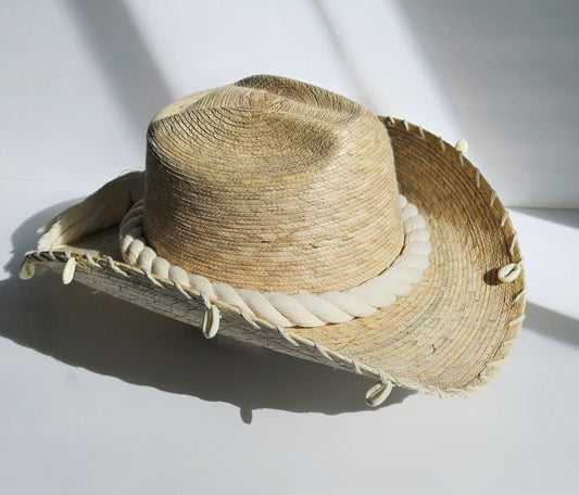 Coastal Cowgirl Hat with Shells