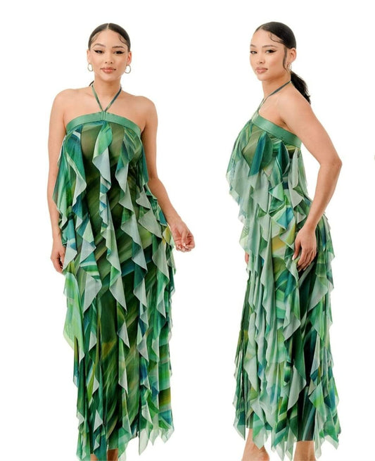 Caribbean Green Dress