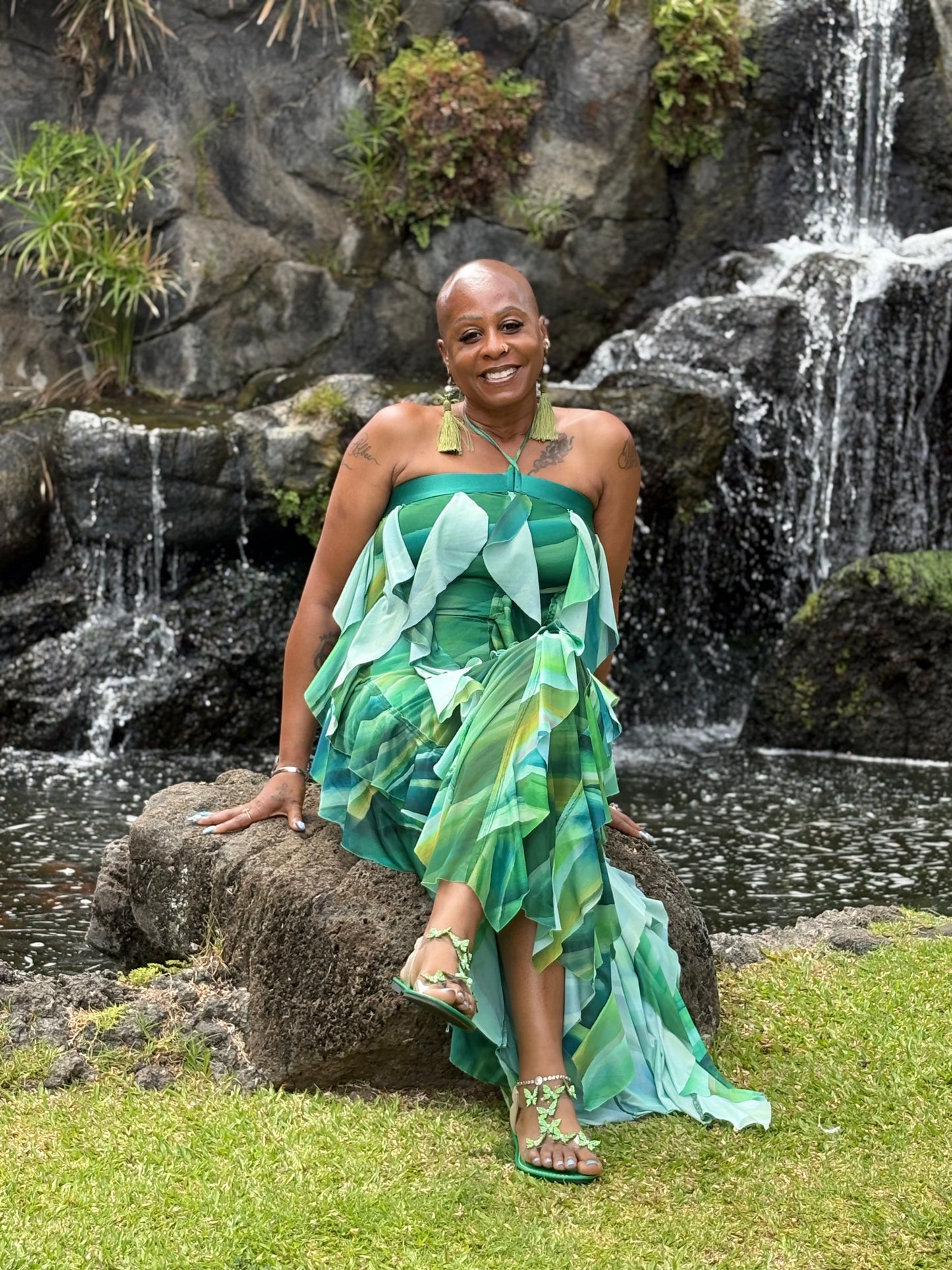 Garden Grace Ruffle Dress