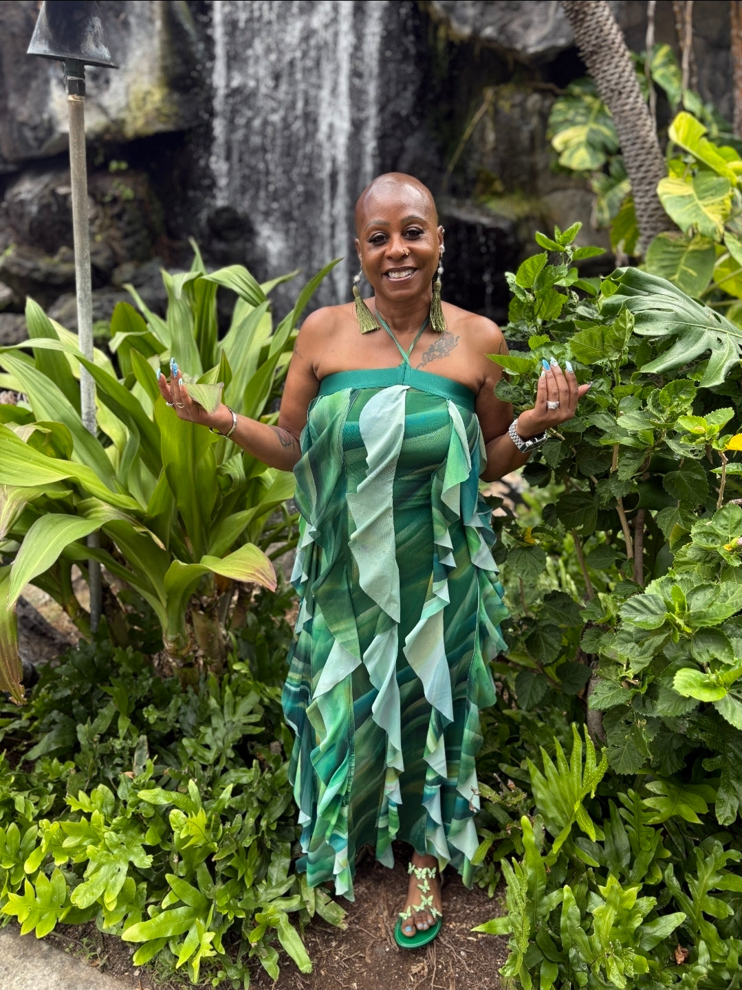 Garden Grace Ruffle Dress