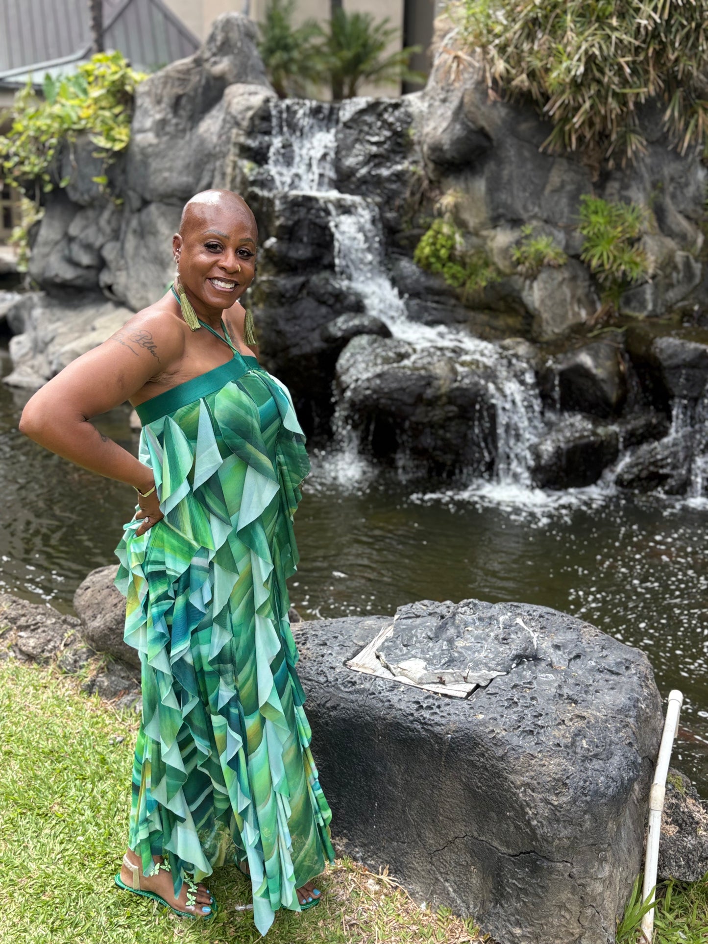 Garden Grace Ruffle Dress