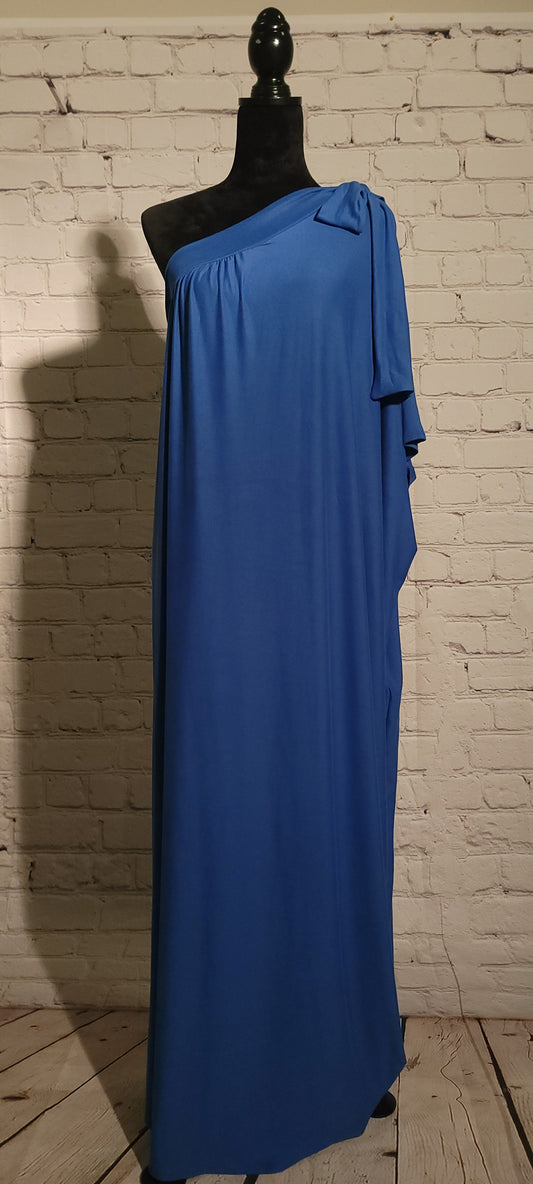 ONE SHOULDER TIE MAXI DRESS