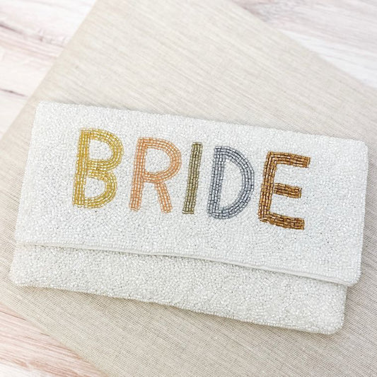 'Bride' Beaded Crossbody/Clutch